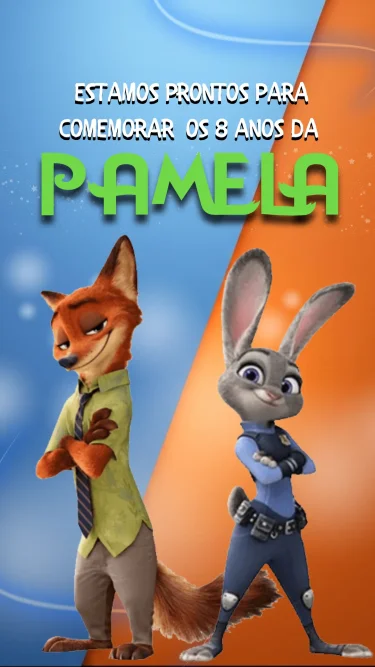 Convite Animado Zootopia