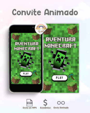 Convite Minecraft