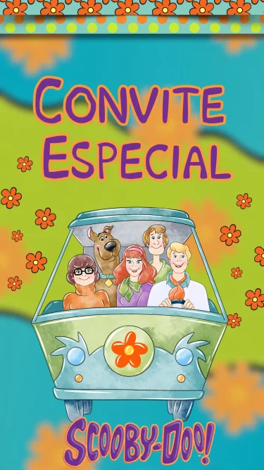 Convite Animado Scooby-Doo