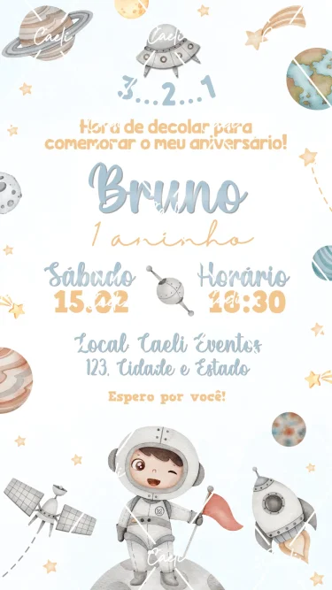 Convite Digital Astronauta 1