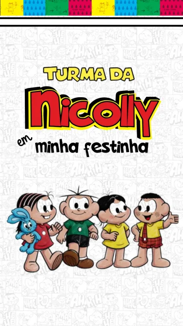 Convite Animado Turma da Mônica