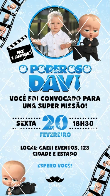 Convite Digital Poderoso Chefinho 2