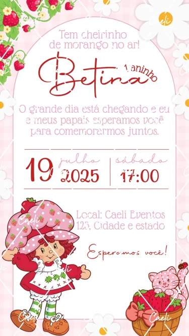 Convite Digital Moranguinho 2