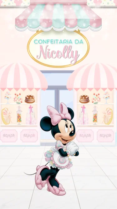 Convite Animado Confeitaria Minnie