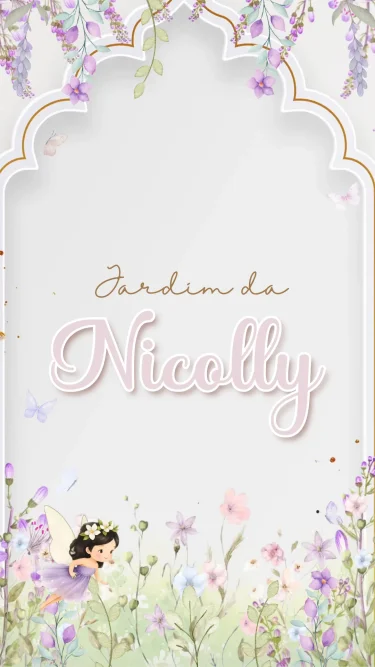 Convite Animado Jardim das Fadinhas