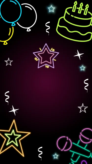 Convite Animado Neon