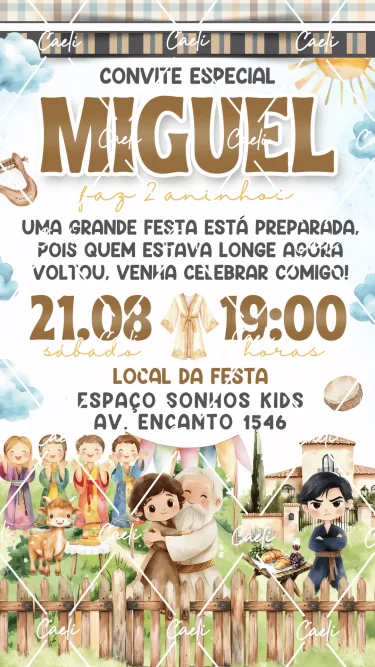 Convite Digital O filho Pródigo