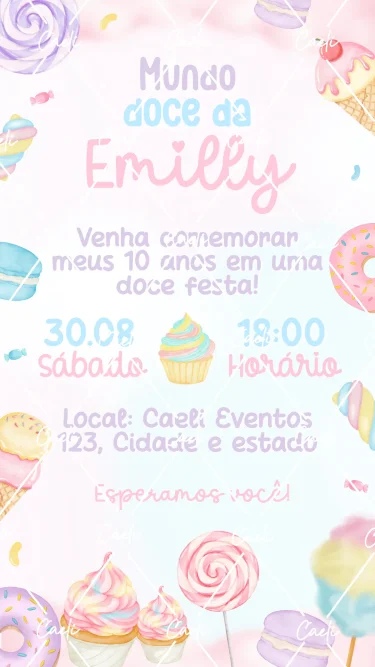 Convite Digital Mundo Doce 2