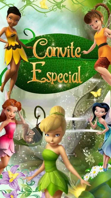 Convite Animado Sininho Tinker Bell