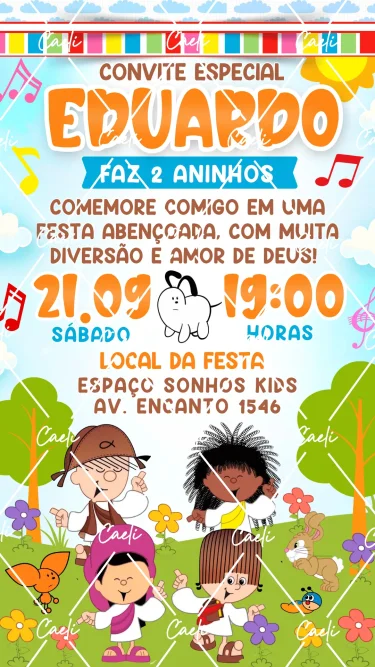 Convite Digital Turma do Cristãozinho
