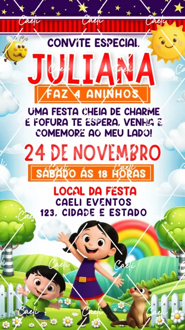 Convite Digital Show da Luna 2