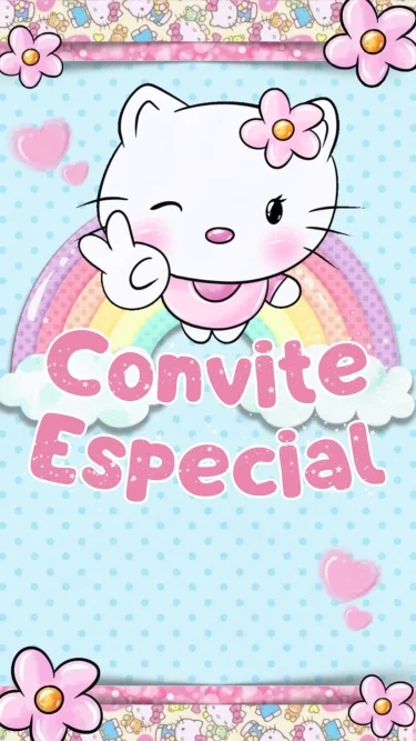 Convite Animado Hello Kitty 1