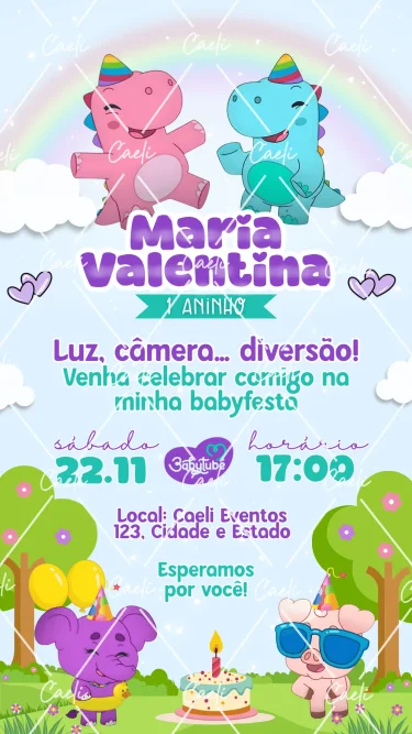Convite Digital Babytube