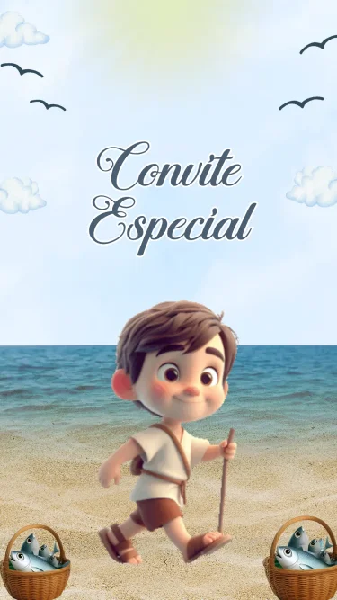 Convite Animado Tu és Pedro