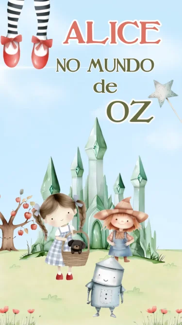 Convite Animado Mundo de OZ