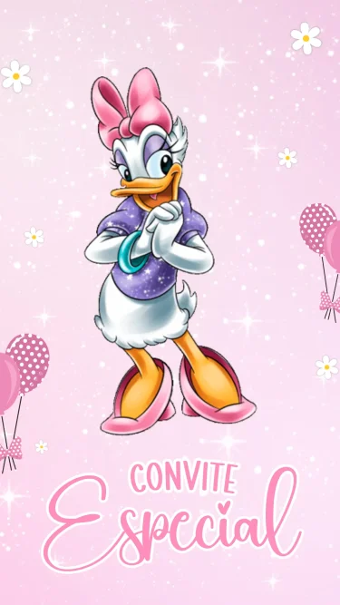 Convite Animado Margarida da Daisy
