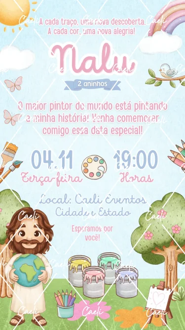 Convite Digital O Maior Pintor do Mundo 3