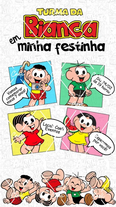 Convite Digital Turma da Mônica 2
