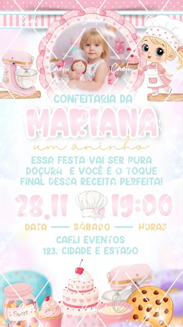 Convite Digital Confeitaria 1