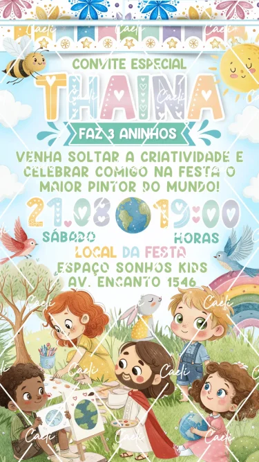 Convite Digital O Maior Pintor do Mundo