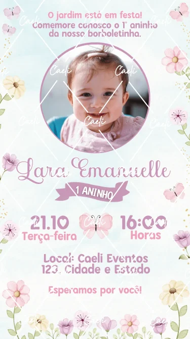 Convite Digital Jardim das Borboletas 3