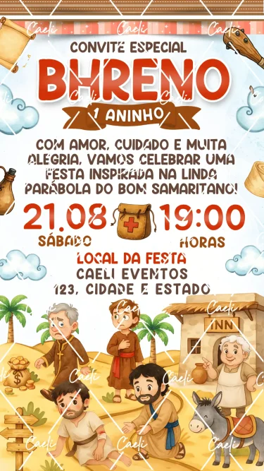 Convite Digital O Bom Samaritano