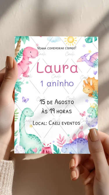 Convite Dinossauro 4