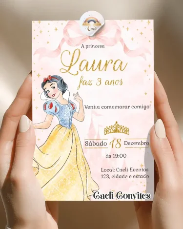 Convite Branca de Neve 1