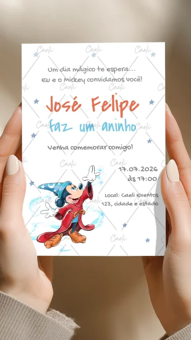 Convite Mickey Mágico