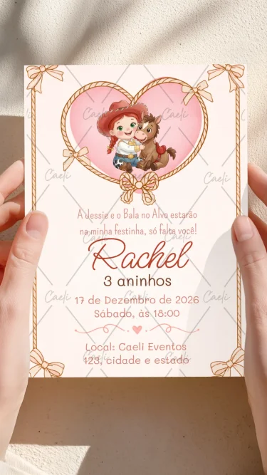 Convite Jessie Toy Story 1