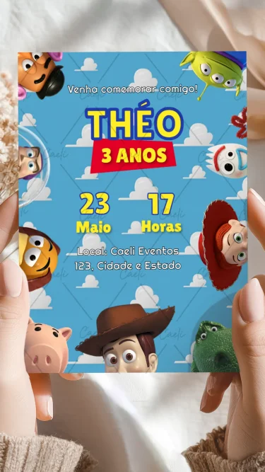 Convite Toy Story 1