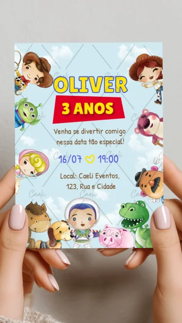 Convite Toy Story 3