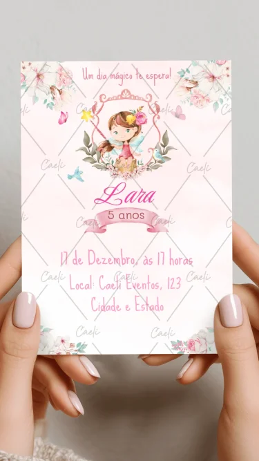 Convite Bosque das Fadas 2