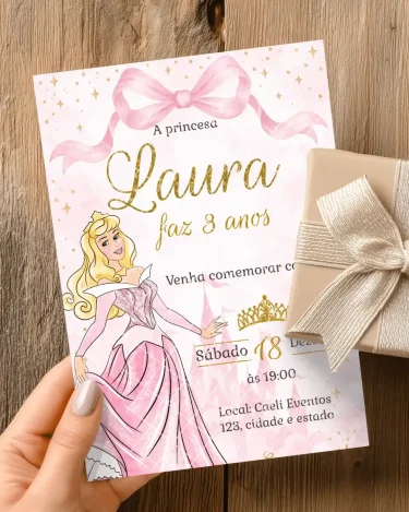 Convite Princesa Aurora 3