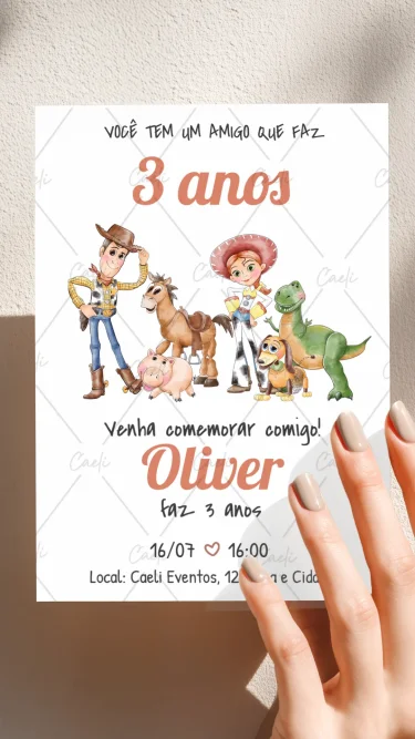 Convite Toy Story 6