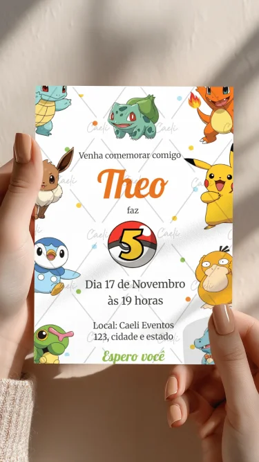 Convite Pokemon
