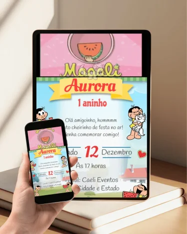 Convite Animado Magali
