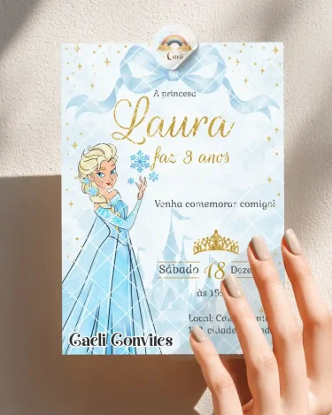 Convite Frozen 1