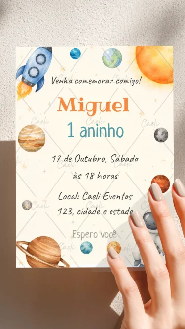 Convite Astronauta 2