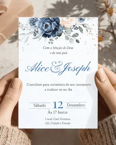 Convite de Casamento Terracota