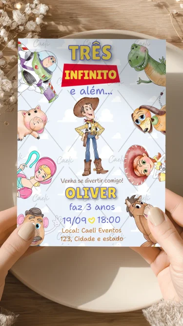 Convite Toy Story 7
