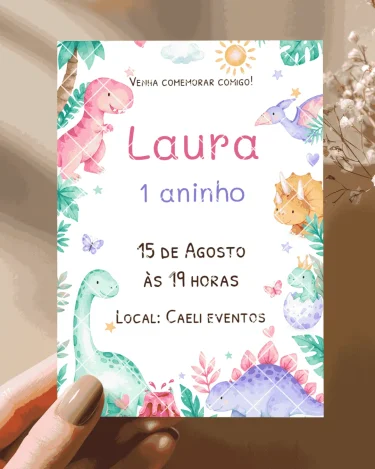 Convite Dinossauro 4