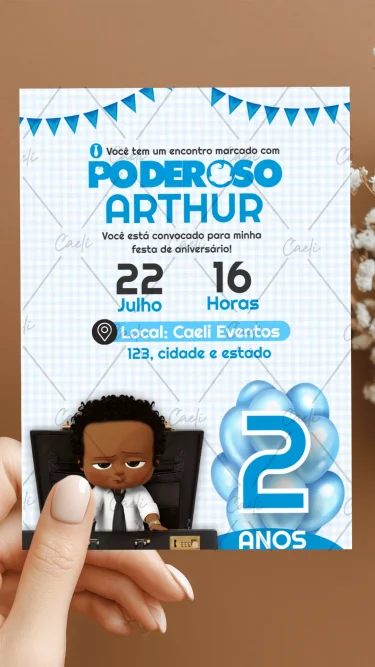 Convite Poderoso Chefinho 2