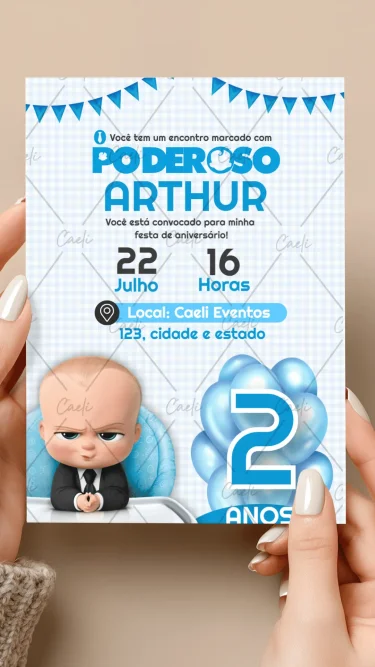 Convite Poderoso Chefinho 1