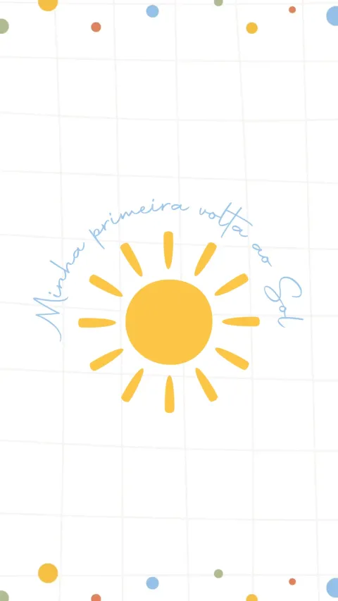 Convite de aniversário infantil Primeira Volta ao Sol Menino animado com envelope e confirmação de presença