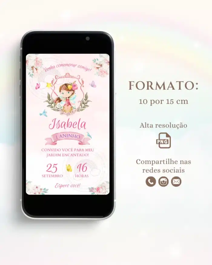 Convite Digital Bosque das Fadas 1