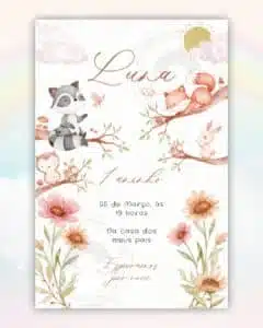 Convite Digital Bosque Encantado Boho