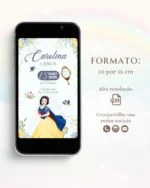 Convite Digital Branca de Neve 2