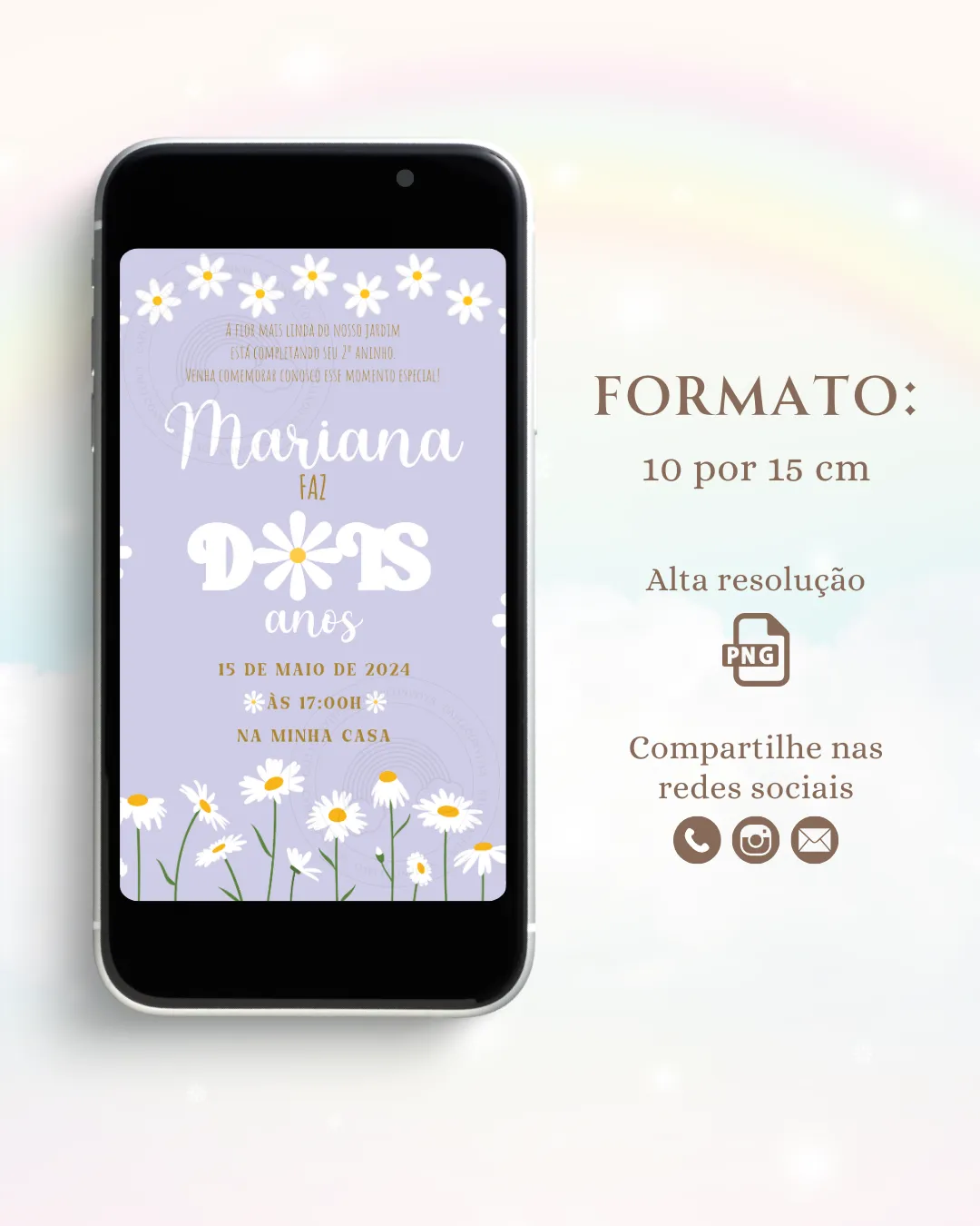 Convite Digital Margaridas 1 3 Convite Digital Margaridas 1