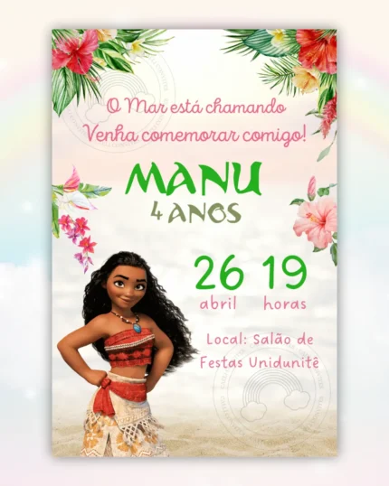 Convite Digital Moana 1